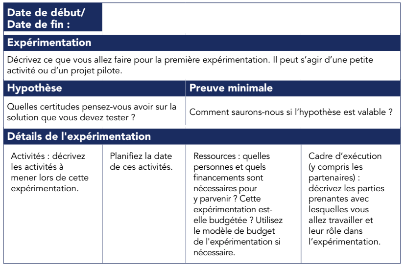 Concevoir des expérimentations